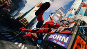 Enjoy A Spectacular Nighttime View Of Times Square Wallpaper
