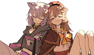 Enjoy A Sweet Moment With Inugami Korone Wallpaper