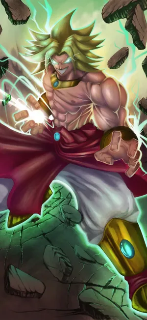 Enjoy All Of The Action-packed Adventures Of Broly With This 4k Wallpaper Wallpaper
