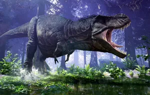 Enjoy Life Like An Awesome Dinosaur Wallpaper