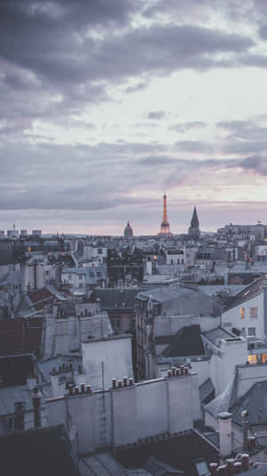 Enjoy Paris, The City Of Lights, Known For Its Stunning Scenic Views And Beautiful Aesthetic Wallpaper