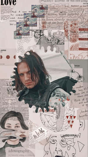 Enjoy The Avengers With The New Bucky Barnes Iphone Wallpaper