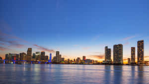 Enjoy The Beautiful Views Of Miami From The Top Of The Hill. Wallpaper