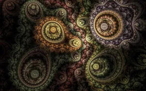 Enjoy The Beauty Of Nature In A Spiral Pattern Wallpaper