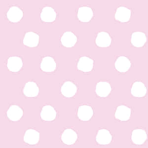 Enjoy The Bold Look Of A Classic Retro Pattern With This Beautiful Pink And White Polka Dot Wall Art. Wallpaper