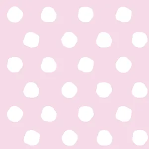 Enjoy The Bold Look Of A Classic Retro Pattern With This Beautiful Pink And White Polka Dot Wall Art. Wallpaper