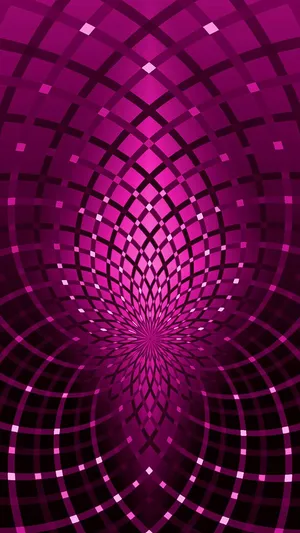 Enjoy The Elegance Of The 3d Kaleidoscope Shapes On Your Iphone With A Touch Of Pink. Wallpaper
