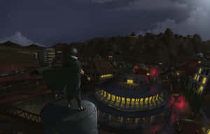 Enjoy The Fresh Outdoors With A Peaceful Stroll Among The Trees In Naruto. Wallpaper