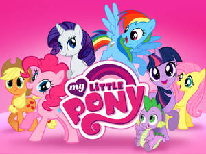 Enjoy The Magic Of Childhood With This Heartwarming My Little Pony Desktop Wallpaper Wallpaper