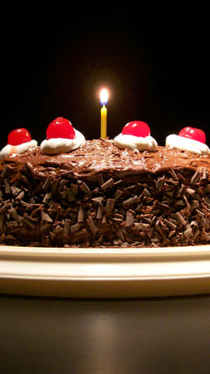 Enjoy The Sweetness Of Life With A Delicious Cake Iphone Wallpaper
