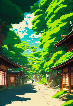 Enjoy The Vibrant Colors Of 8 Bit Japan Wallpaper