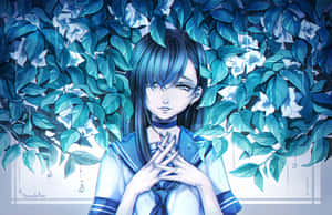 Enjoy This Amazing Blue And Purple Anime Background - Your Perfect Digital Escape Wallpaper