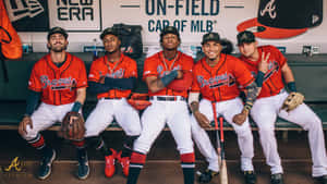 Enjoy This Eye-catching Wallpaper Of The Atlanta Braves Wallpaper