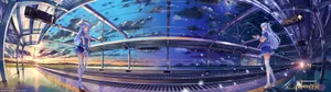Enjoy Watching Anime In 3840 X 1080 Hd Resolution Wallpaper