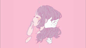 Enjoy Your Day With This Cute And Stylish Kawaii Pastel Laptop! Wallpaper