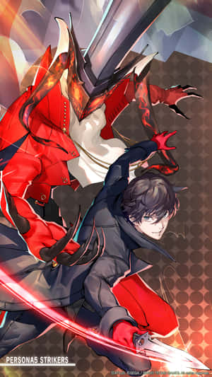 Enjoy Your Journey With Persona 5 On Your Iphone Wallpaper
