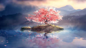 Enjoying The Beauty Of The Sakura Blossom Wallpaper