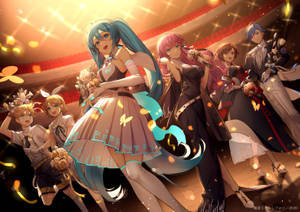 Enjoying The Music With Vocaloid Wallpaper