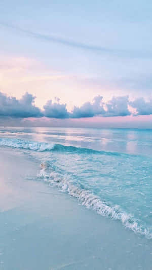 Enjoying The Pastel Hued Beach Wallpaper