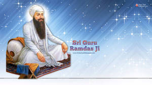 Enlightened Guru Ji In Divine Focus Wallpaper