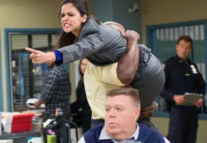 Enraged Amy Brooklyn Nine Nine Wallpaper