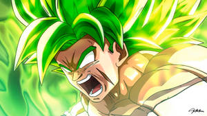Enraged Broly Face Wallpaper