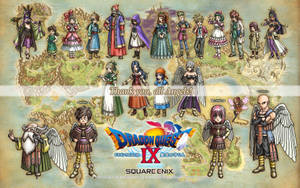 Ensemble Of Heroes From Dragon Quest Ix Wallpaper