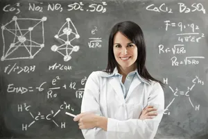 Enthusiastic Educator - A Cute Teacher Preparing For The Day's Lessons Wallpaper