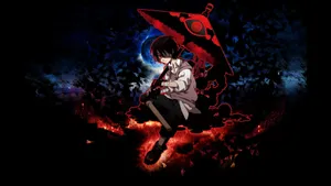 Epic Anime Male Character With Eye Patch Wallpaper