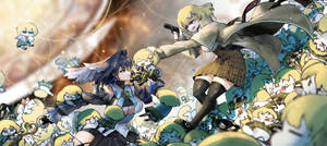 Epic Battle Between Watson Amelia And Ouro Kronii Wallpaper
