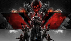 Epic Battle Scene From Gears Of War 5 Wallpaper