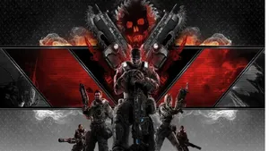 Epic Battle Scene From Gears Of War 5 Wallpaper