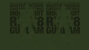 Epic Battle Scene From Mobile Suit Gundam Wallpaper