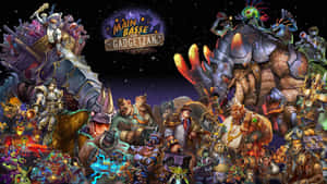Epic Battle Scene In Hearthstone Desktop Wallpaper