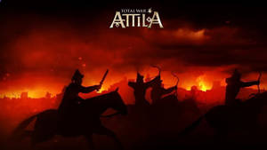 Epic Battlefield Scene From Total War Attila Wallpaper