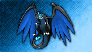 Epic Charizard (mega X) Blue Laptop Wallpaper