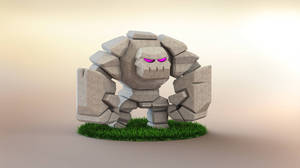 Epic Clash Of Clans Golem Unleashed Wallpaper