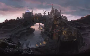 Epic Fantasy Adventure Awaits In The Elder Scrolls V: Skyrim Wallpaper
