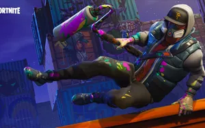 Epic Fortnite Jumping Man Wallpaper