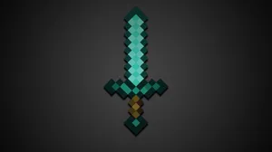 Epic Minecraft Diamond Sword Wallpaper