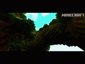 Epic Minecraft Rock Blocks The Sky Wallpaper