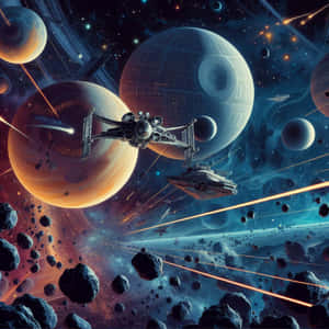 Epic Star Wars Space Battle Wallpaper