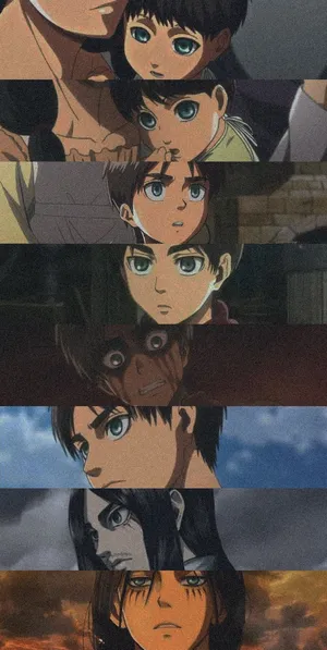Eren Yeager Look Attack On Titan Iphone Wallpaper