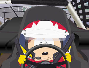 Eric Cartman As Nascar Racer Wallpaper