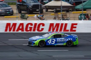 Erik Jone's Blue Car On The Road Wallpaper