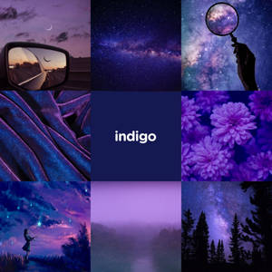 Escape To A World Of Tranquility With Indigo Aesthetic. Wallpaper