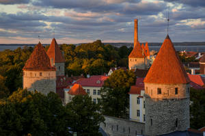 Estonia Under Sunset Light Wallpaper