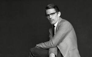 Ethan Hawke Black And White Photography Wallpaper