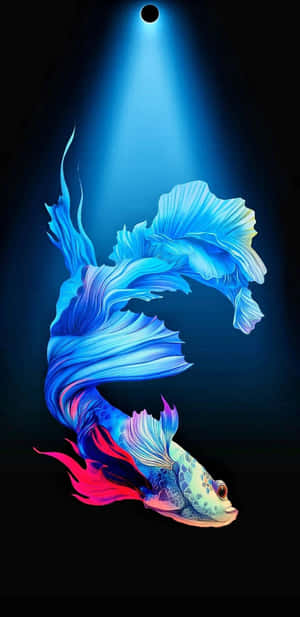 Ethereal Betta Fish Art Wallpaper