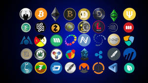 Ethereum Cryptocurrencies Icons Wallpaper
